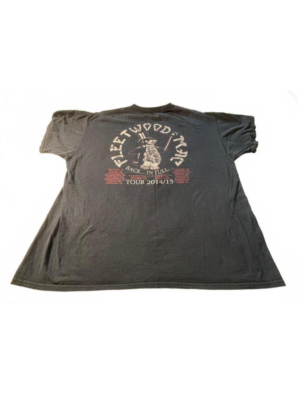 Fleetwood Mac 2014/15 Back in Full Tour Black Graphic T-Shirt- Size XL